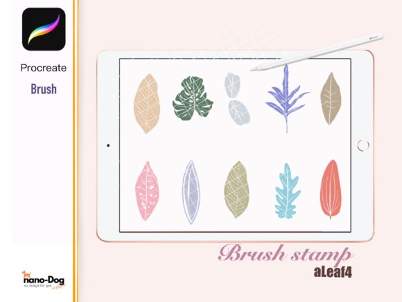Bring Nature to Your Digital Canvas with the Procreate 10 Leaf Brush Stamp