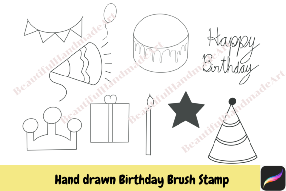 Elevate Your Digital Art with Birthday Procreate Brush Stamp Ipad Tools