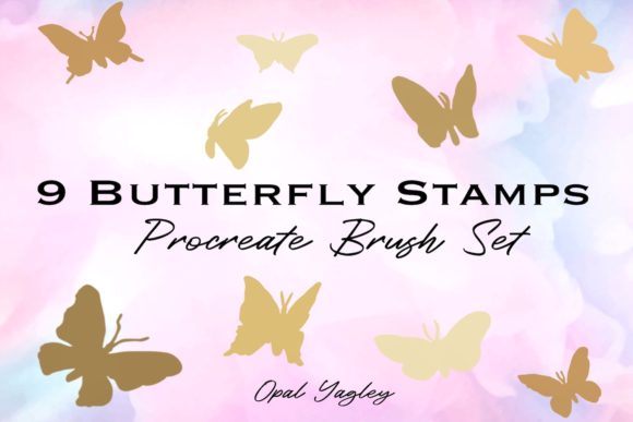 Elevating Digital Illustration: The Strategic Value of the 9 Butterfly Brush Stamps for Procreate
