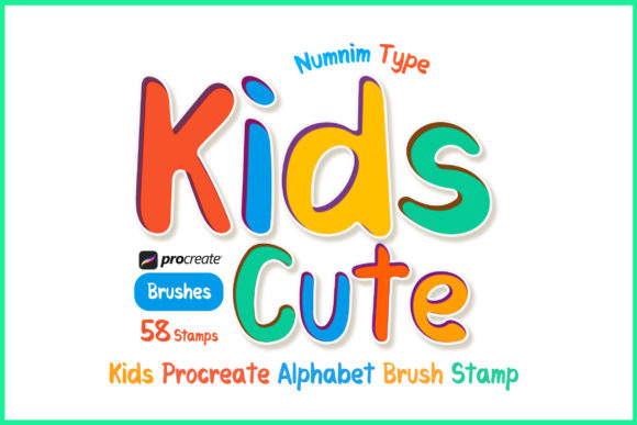 Evaluating the Procreate Brush Stamp Alphabet Kids Cute for Digital Lettering