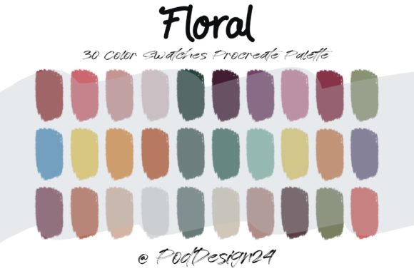 Evaluating the Procreate Color Palette Floral for Digital Illustration