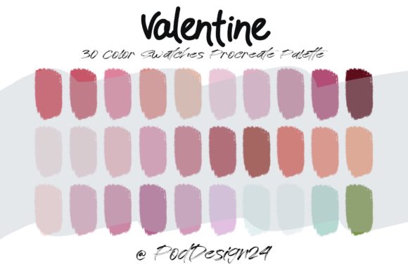 Master Valentine's Art with Procreate Color Palettes