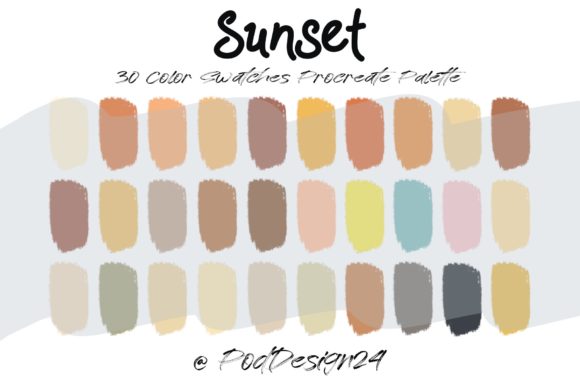 Mastering the Warmth: A Practical Guide to the Procreate Color Palette Sunset