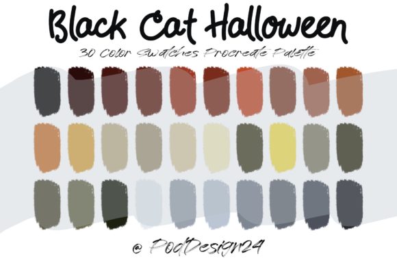 Mastering Your Digital Art Workflow with the Procreate Color Palette Black Cat