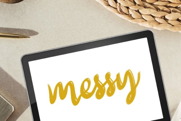 Messy Procreate Brush for Hand Lettering