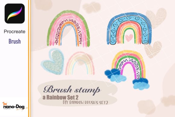 Procreate Rainbow Brush Stamps for D.i.y: Elevate Your Digital Art