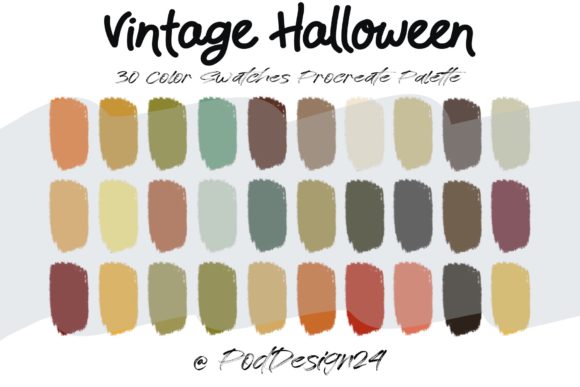 Reviving Retro Aesthetics: The Strategic Value of the Procreate Color Palette VintageHalloween for Modern Creators
