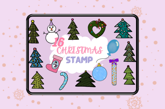 Strategic Creative Assets: Leveraging the 16 Christmas Brush Stamp Set 2 for Professional Design Outcomes