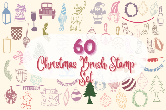 Strategic Visual Communication with the 60 Christmas Brush Stamp Set